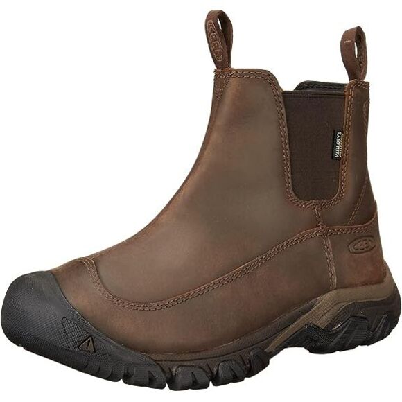 KEEN Anchorage 3 Waterproof Pull On Adult's Snow Boots, Dark Earth/Mulch - 10.5 - Picture 1 of 4